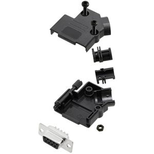 TRU COMPONENTS TCD45PKP09DBSK 7709688 D-sub female connectorset 45 ° Aantal polen: 9 Soldeerkelk 1 stuk(s)