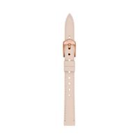 Horlogeband Fossil S121031 Leder Beige 12mm