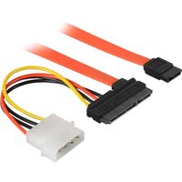 Goobay 68175 SATA-kabel SATA 7-pin SATA 7-pin + 15-pin Zwart, Rood, Geel - thumbnail