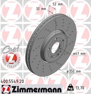 Remschijf COAT Z 400554920