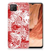 Silicone Back Case OPPO A73 4G Angel Skull Rood Silicone Back Case OPPO A73 4G Angel Skull Rood