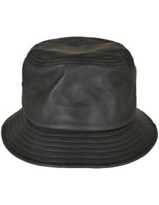Flexfit FX5003IL Imitation Leather Bucket Hat - Black - One Size