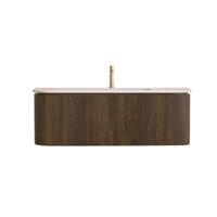 Badmeubelset Sanilux Eleganza 120 cm 1 Kraangat Dark Walnut
