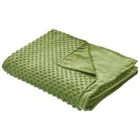 Beliani-CALLISTO-Verzwaringsdeken hoes-Groen-100 x 150 cm-Polyester