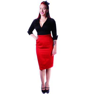 Pencil Skirt, Racy Red-XL | 58% korting Pencil Skirt, Racy Red-XL | 58% korting