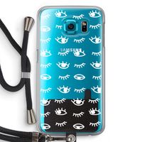 Eye pattern #3: Samsung Galaxy S6 Transparant Hoesje met koord