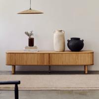 Kave Home TV-meubel 'Mailen' Essenhout, 200cm, kleur Naturel