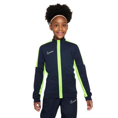 Nike Dri-FIT Academy 23 Trainingsjack Full-Zip Kids Donkerblauw Geel Wit
