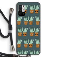 Sansevieria: Xiaomi Redmi Note 10 5G Transparant Hoesje met koord