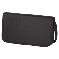Hama nylon wallet voor 64 cd/dvd/blue-ray zwart