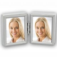 Zep fotolijst 8735dl silver 2x 3,5x4,5 cm voor 2 pasfoto&apos;s