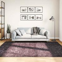 VidaXL Vloerkleed wasbaar anti-slip 160x230 cm antracietkleurig