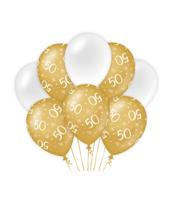 Paperdreams Decoratie ballonnen goud/wit - 50