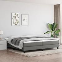 Boxspring bed stof donkergrijs 200x200 cm