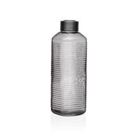 Waterfles Versa Grijs Glas Aluminium 1 L 8,3 x 23,5 x 8,3 cm