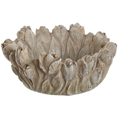 Tafeldecoratie Home ESPRIT Grijs Shabby Chic Verouderde afwerking 23 x 23 x 10 cm