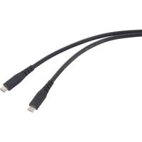 Renkforce USB-C-kabel USB 4.0 USB-C 0.50 m Zwart TPE-mantel RF-6662038