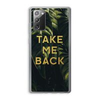 Take me back: Samsung Galaxy Note 20 / Note 20 5G Transparant Hoesje