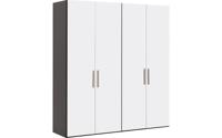 Goossens Kledingkast Easy Storage Ddk, Kledingkast 203 cm breed, 220 cm hoog, 4x draaideur