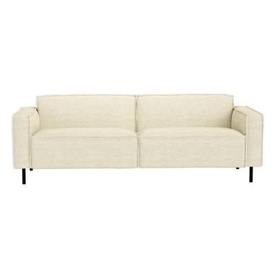 Leen Bakker - Bank Madison 4-zits - Maggy - Stof - Crème - 90x223x77 Cm