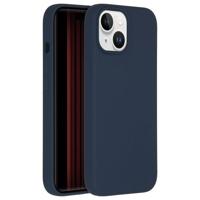 Accezz Liquid Silicone Backcover met MagSafe iPhone 15 Telefoonhoesje Blauw