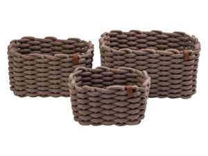 LIVARNO home Set opbergmanden (Taupe)