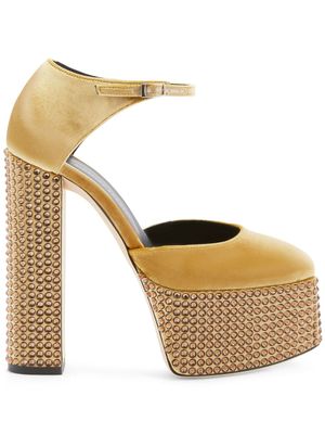 Giuseppe Zanotti escarpins Bebe Strass 150 mm - Or
