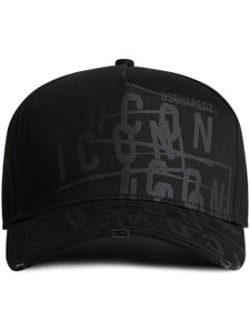 DSQUARED2 logo-print baseball cap - Noir