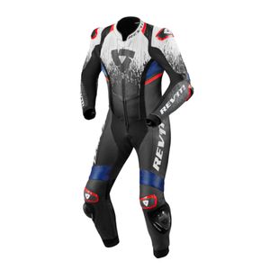 REV'IT! Quantum 2 1-piece suit, 1-delig motorpak, Wit Blauw