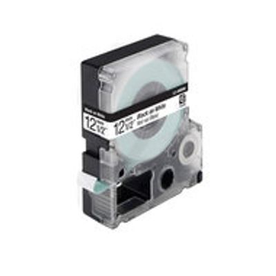 Huismerk Epson LC-4WBN9 (C53S625416) Labeltape 12mm Zwart op Wit