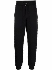 Philipp Plein pantalon de jogging matelassé à patch logo - Noir