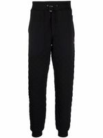 Philipp Plein pantalon de jogging matelassé à patch logo - Noir - thumbnail