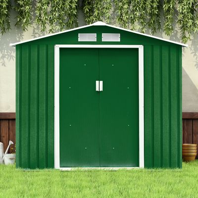 Gereedschapsschuur Tuinhuis Inclusief Metalen Fundering 213 x 127 x 185 cm Metaal