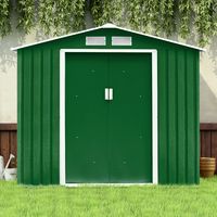 Gereedschapsschuur Tuinhuis Inclusief Metalen Fundering 213 x 127 x 185 cm Metaal Gereedschapsschuur Tuinhuis Inclusief Metalen Fundering 213 x 127 x 185 cm Metaal