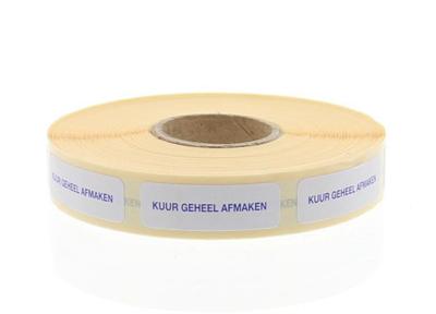 Blockland Strooketiket kuur geheel afmaken 30 x 7mm