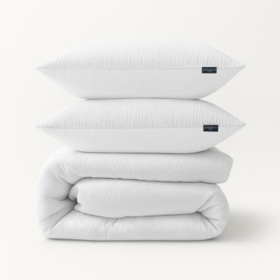 Dekbedovertrek Mousseline - Eenpersoons (140x200 cm) - Wit/ Bruin/ Taupe/ Grijs/ Roze/ Petrol/ Off-white Microvezel - Dessin: Effen - Zydante -