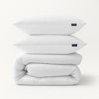 Dekbedovertrek Mousseline - Eenpersoons (140x200 cm) - Wit/ Bruin/ Taupe/ Grijs/ Roze/ Petrol/ Off-white Microvezel - Dessin: Effen - Zydante -