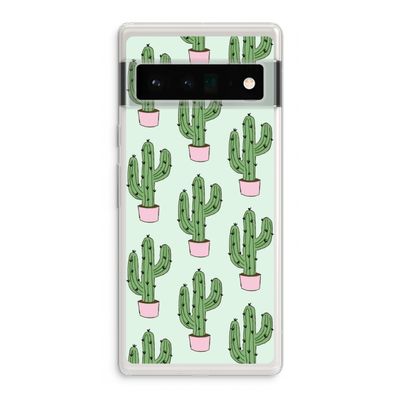 Cactus Lover: Google Pixel 6 Pro Transparant Hoesje