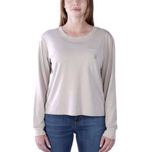 Lightweight Long-Sleeve Mink Pocket T-Shirt Dames