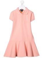 POLO RALPH LAUREN KIDS robe-polo à col classique - Rose