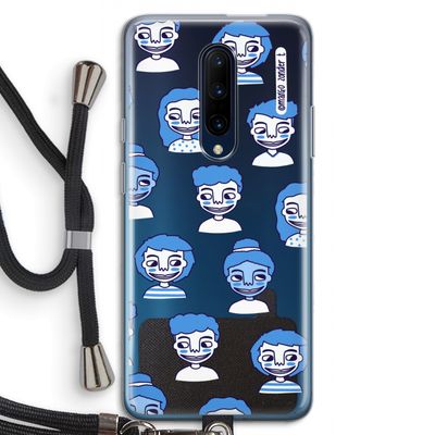 Gezichtjes: OnePlus 7 Pro Transparant Hoesje met koord
