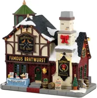 Lemax hoffman&apos;s brat house kersthuisje Vail Village met rokende schoorsteen 2023