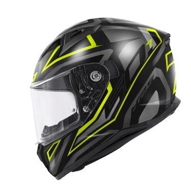 GIVI 50.7 Proton Mat, Integraalhelm, Zwart-Titanium-Geel