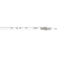 Interkabel AC 48-1 Coaxkabel Buitendiameter: 6.90 mm 75 Ω 100 dB Wit per meter