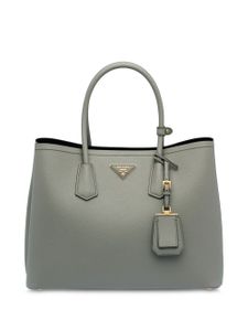 Prada sac à main Double Saffiano médium - Gris