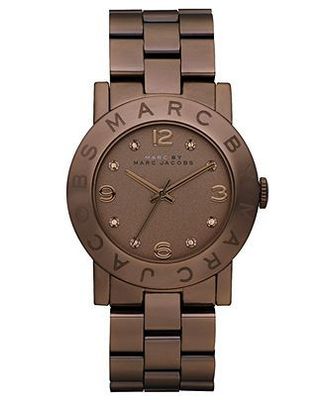 Horlogeband Marc by Marc Jacobs MBM3119 Staal Bruin 20mm