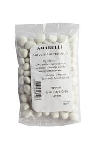 Laurierdrop pepermunt wit zakje