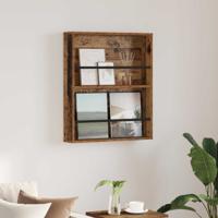 Tijdschrift Rek met plank Oudhout 60 x 12 x 70 cm Bewerkt hout