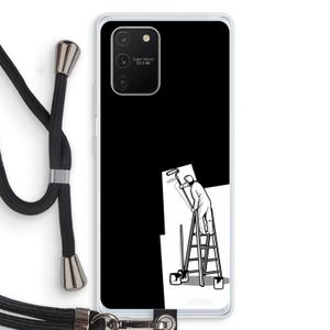 Musketon Painter: Samsung Galaxy S10 Lite Transparant Hoesje met koord