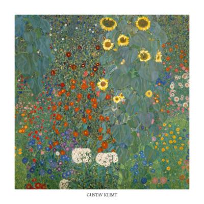 Kunstdruk Gustav Klimt - Il giardino di compagna 70x70cm